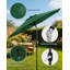 Parasol de patio extérieur de 9 pi avec manivelle et inclinaison à bouton-poussoir, protection UV imperméable-1139125034