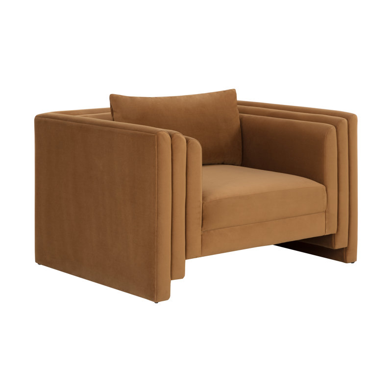 Méridienne large de 46,5 po CAL117, Polyester doré