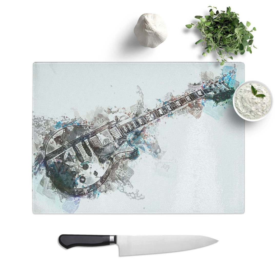 Tempered Glass an Electric Guitar Chopping Board