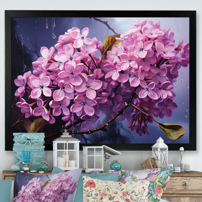 Lilas beauté dévoilé sur toile