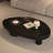 Retro Black Solid Wood Triangle Coffee Table-1672307963-1672307958