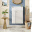 Meuble-lavabo 18,5 po avec lavabo, tablettes ouvertes et fermées