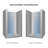 Boivin 24 in. W x 76 in. H Frameless Fixed Glass Panel with Clear Glass-1789369173