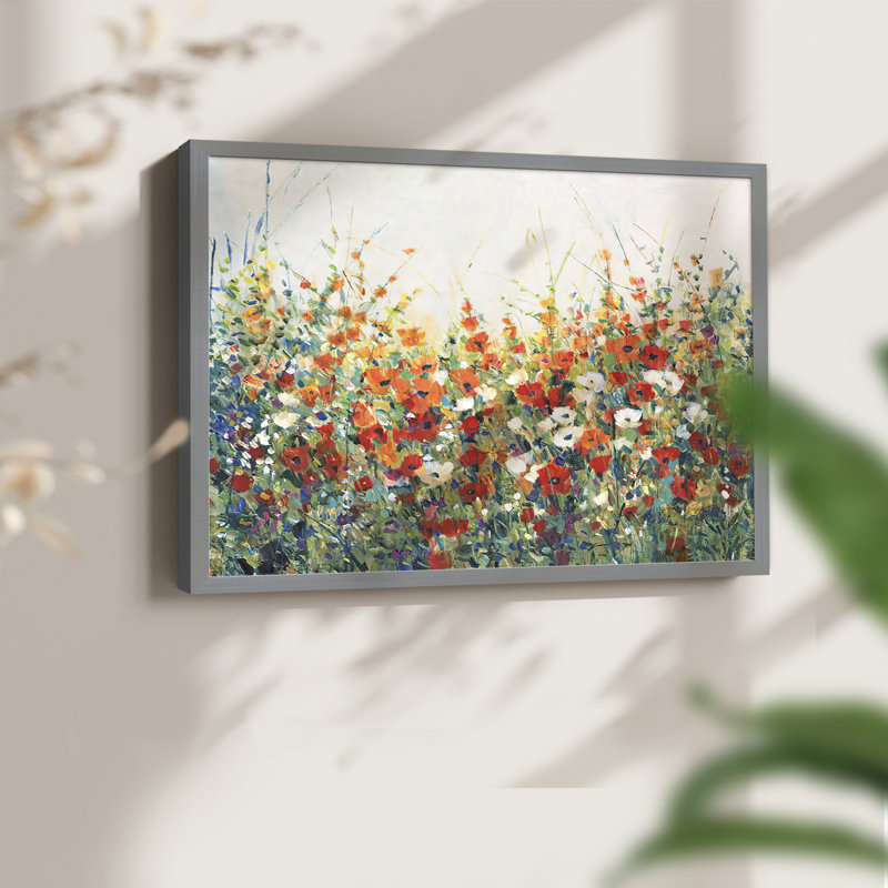 «Garden in Bloom I», reproduction encadrée, H 8 po x l 10 po, Gris