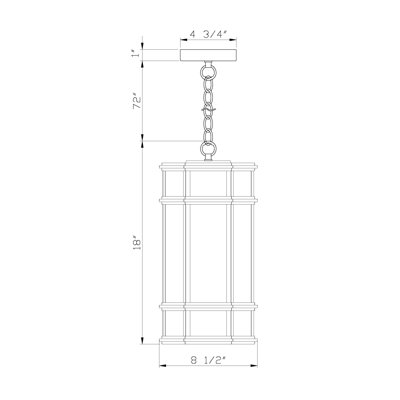 Luminaire suspendu d'extérieur à DEL Monte, noir
