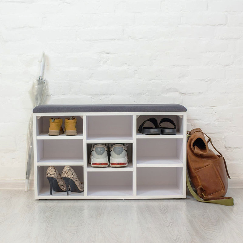 9 Pair Shoe Storage Bench
