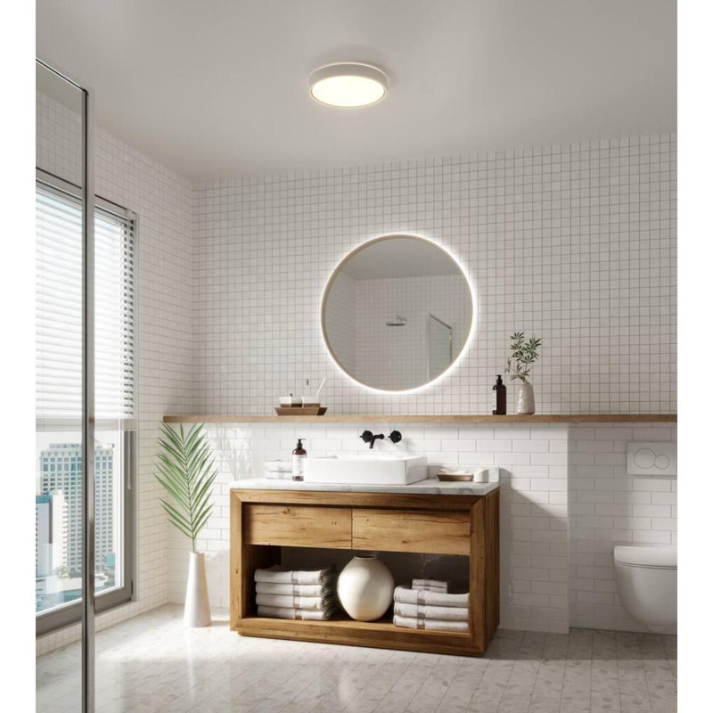 LED Flush Mount, White