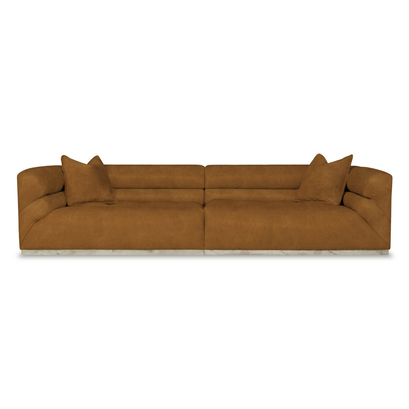Monet Sofa, Nutmeg Coachella Genuine Leather