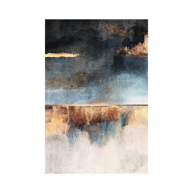 "Orage" par Elisabeth Fredriksson, reproduction d’art, H 18 po x l 12 po x P 1,5 po, Toile tendue, Pas de tapis
