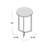 Abba Solid Wood Top End Table-22810010