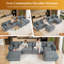 Maarif 151'' Oversized Sectional Sofa U-Shaped Couch with Ottomans-94568356
