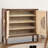 16 Pair Solid Wood Shoe Storage Cabinet