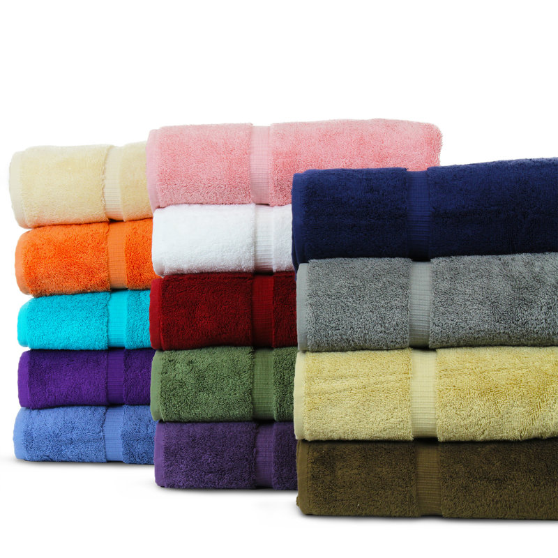 Ensemble de serviettes 100% coton, Multicolore