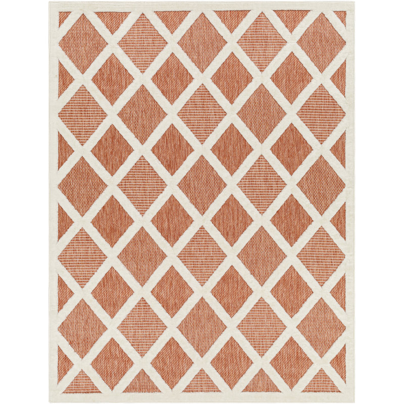 Geometric Indoor / Outdoor Rug, Rectangle 5'3" x 7'