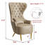 Chaise de salle à manger rembourrée Remerton-121425310