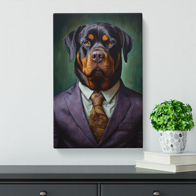 Rottweiler In A Suit No.4 - Print