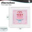 Impression romantique romantique sous-verre encadrée d'un gâteau de cerise rose, design par Grace Popp-1203396281-1203396287