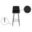 Holtzman Upholstered Adjustable Height Counter Stool with Solid Wood Frame