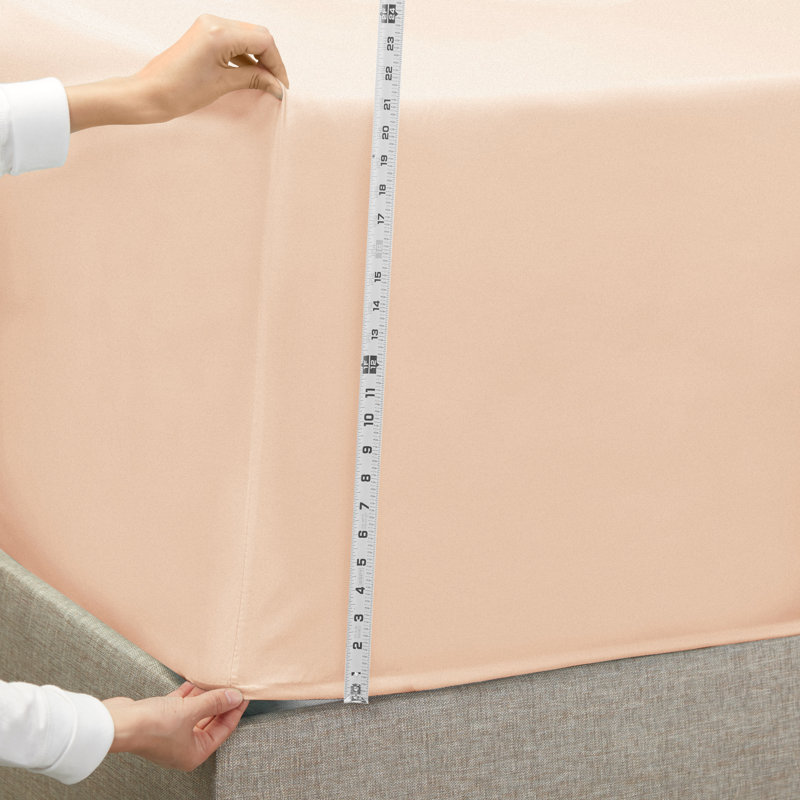 Ensemble de draps luxueux en microfibre, Rosé pâle, Très grand