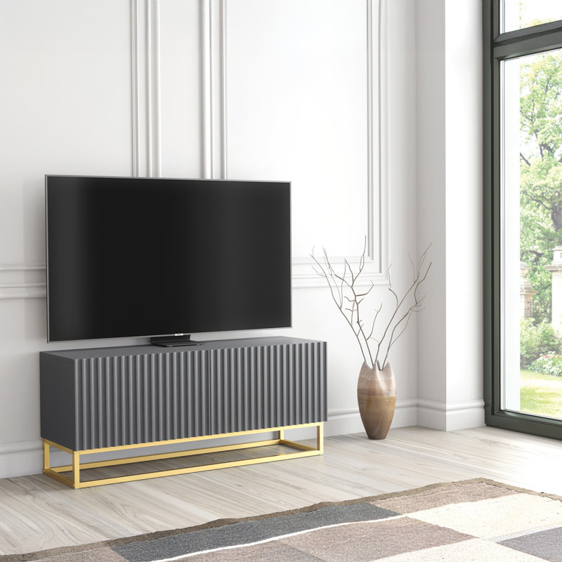 Alazay Unfinished TV Stand for TVs up to 40", Grey