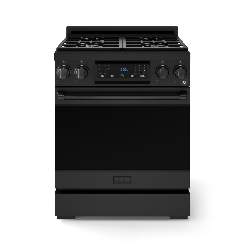 Gordon Ramsay by THOR Kitchen 30 Inch Professional Liquid Propane Range with Tilt Panel Touch Control, Matte Black