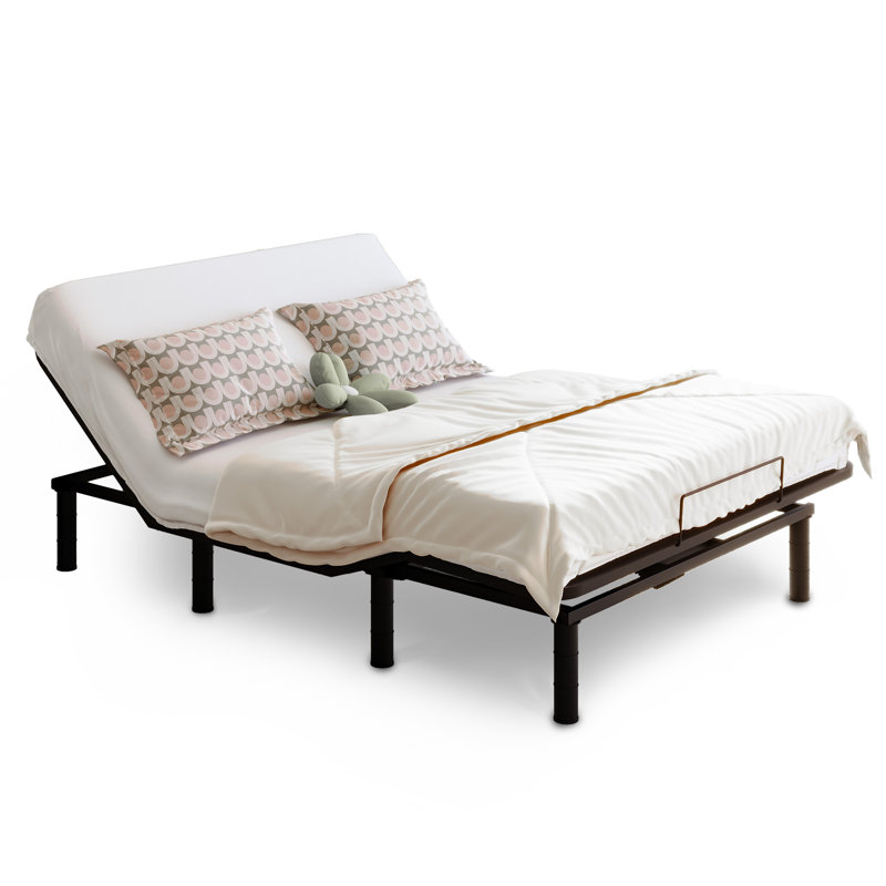 Boltz Adjustable Bed with Wired Remote and Quiet Durable Motor, Queen
