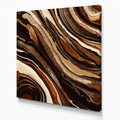 Abstrait art fluide sur toile noire 7