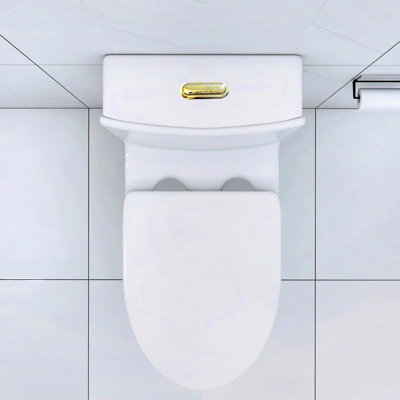 Elongated Bathroom Toilet With Powerful Flush And Easy Clean Feature High-Performance Soft-Close