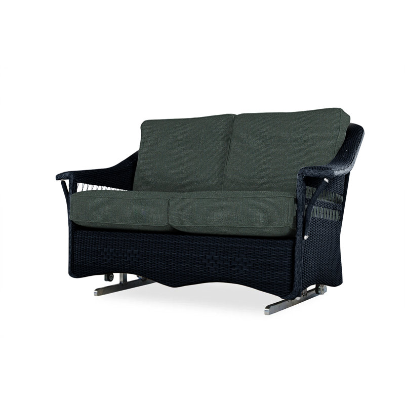 Nantucket Outdoor 2 - Seat Loveseat, Sailcloth Sailor, Ebony