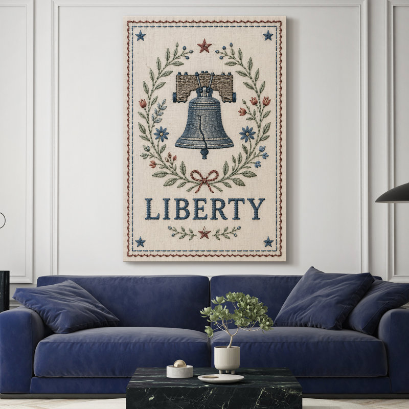 Toile tendue avec crochets Liberty Bell, 30X40