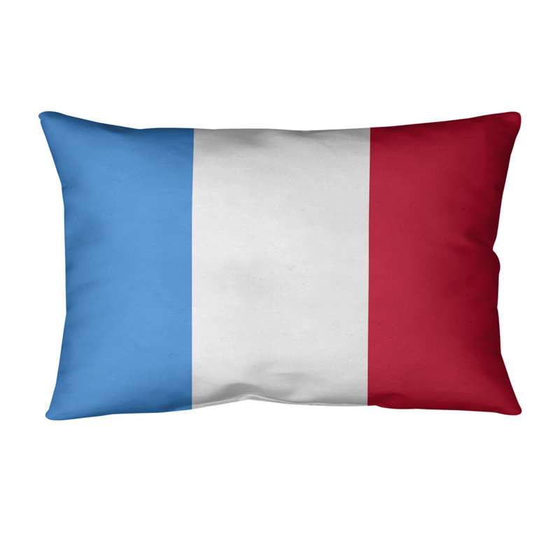 Housse de coussin lombaire Atlanta, Bleu ciel / Gris / Prune rouge, Houston