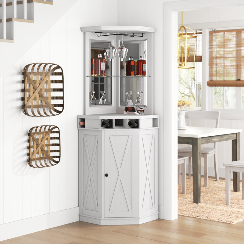 Adam 23.6 " L Bar Cabinet, White