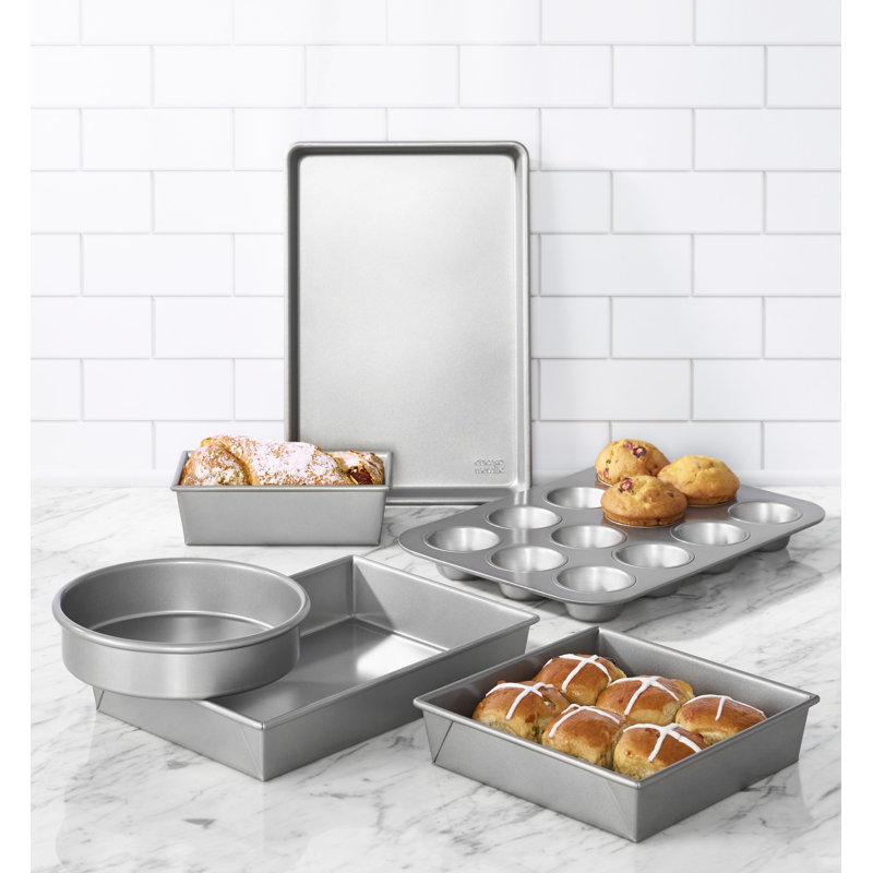 Silver Non-Stick 6-Piece Bakeware Set