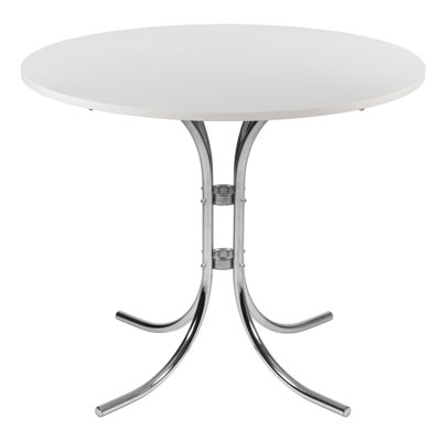 Round Metal Base Dining Table
