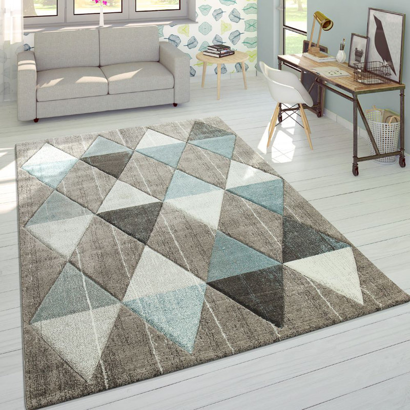 Avi Geometric Flatweave Area Rug, Rectangular 160 x 230cm