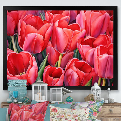 Tulipes tranquillité I sur toile