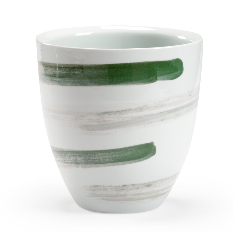 Essex Ceramic Planter, 9.75" H x 9" W x 9" D, Blue