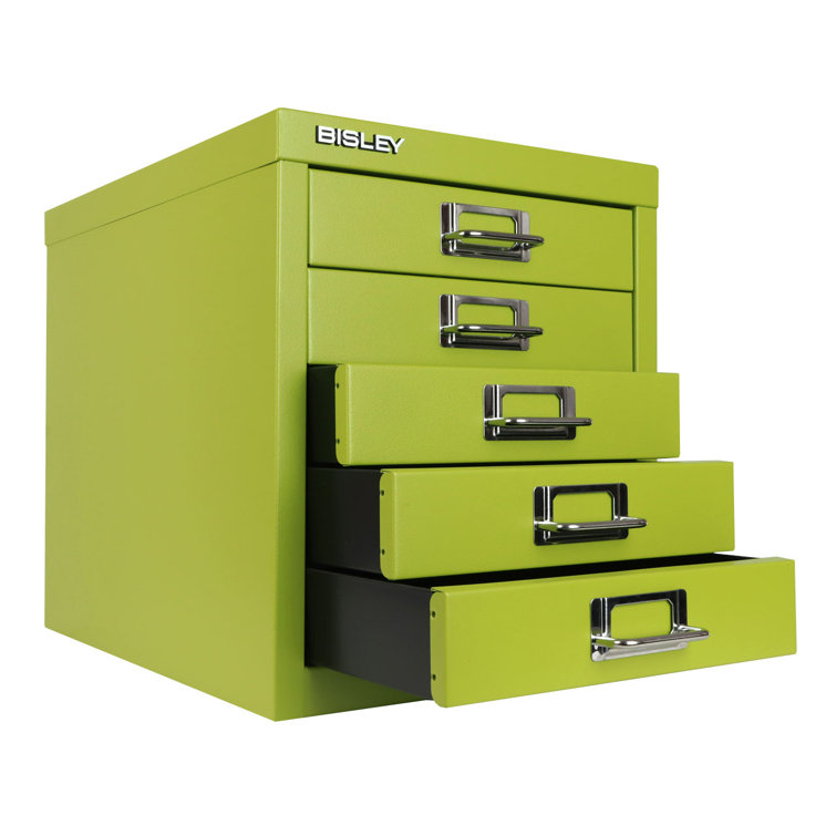 Bisley Steel 5-Drawer Desktop Multidrawer Storage Cabinet 