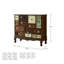 Armoire de rangement 40,16 po en bois massif à 9 tiroirs et 2 portes