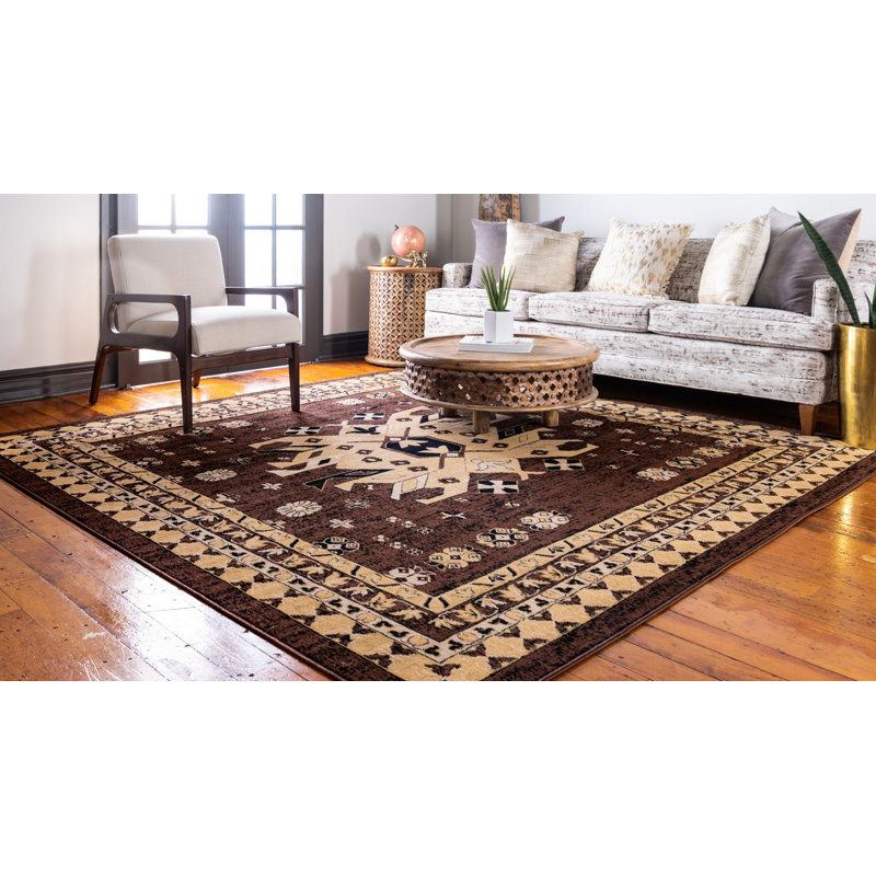 Eesi Oriental Indoor Rug, Square 8'