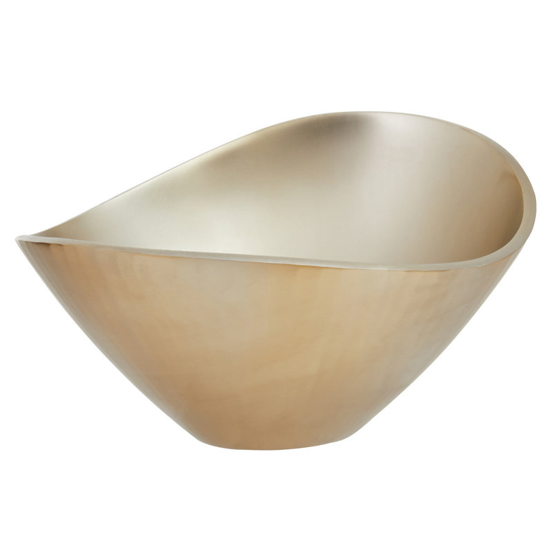 Ashraff Metal Decorative Bowl 1, Gold