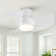 Modern 3-Blade Flush Mount Ceiling Fan with Light and Remote Control