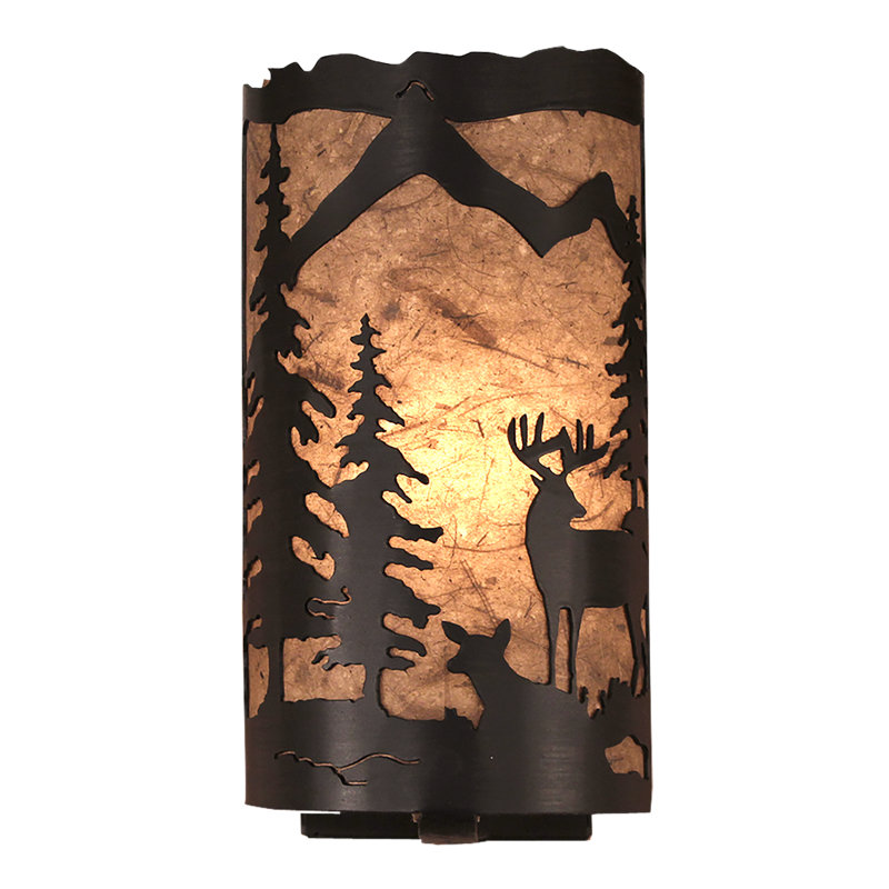 Plafonnier encastré 1 lumières cerf scene Gonzalez