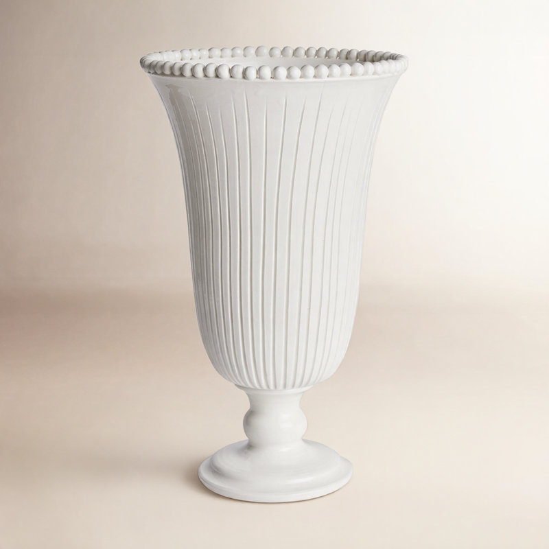Perla Handmade Ceramic Table Vase, 21" H x 12.25" W x 12.25" D