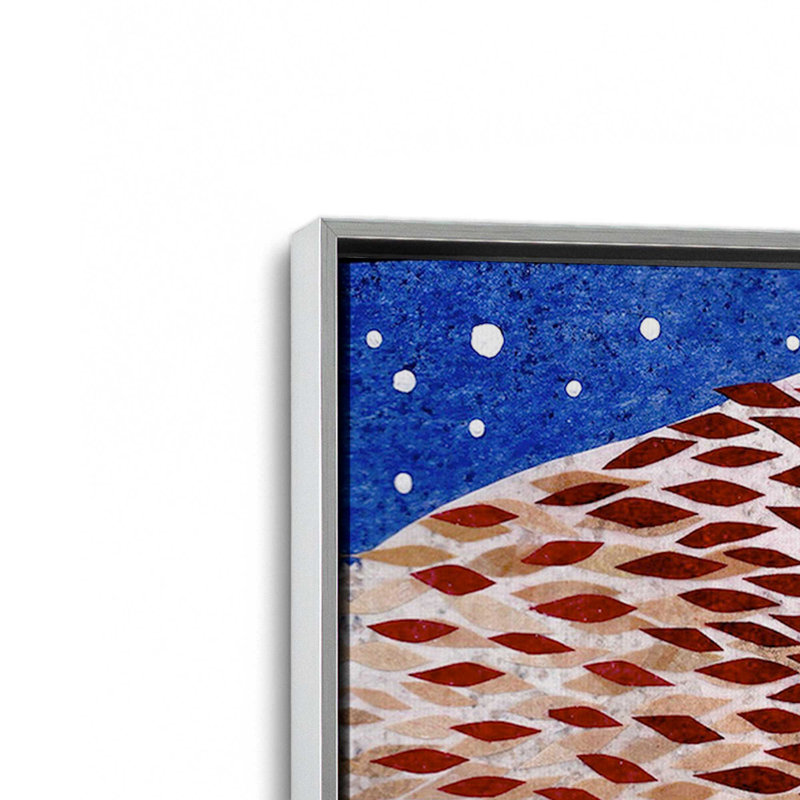 «Wilderness Collage VI» par Kim Conway, reproduction d'art sur toile, H 12 po x l 8 po, Argent argent