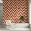 Papier peint à chevrons géométrique amovible Zigzag-130828196