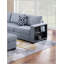 Ensemble de canapé modulaire 4 pièces contemporain avec tablettes intégrées, tissu bouclé gris, design en forme de L pour le confort et le style du salon.-1440041945