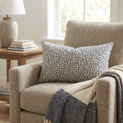 Deep Reef Floral Luxury Throw Pillow