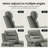 Leather Power Recliner Chair with Triple Motor Adjustment, USB/Type-C Charging & 7-Color LED Lighting – Home Theater Seating-1591968602