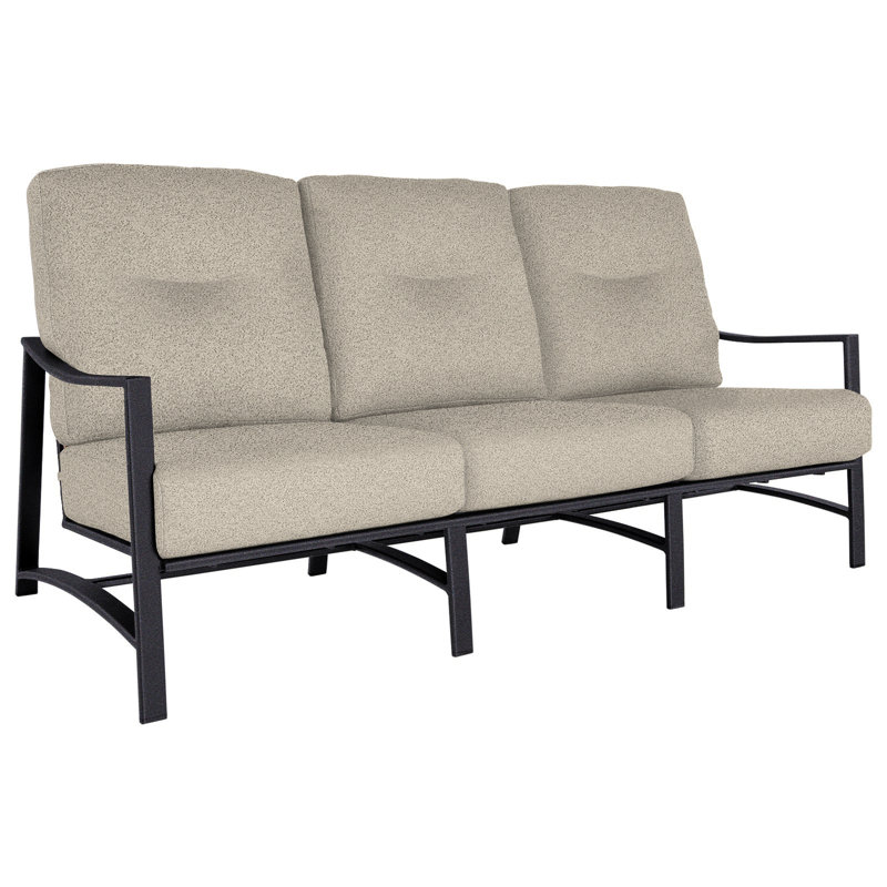 Avana Outdoor 3 - Seat Patio Sofa, Alcazar Redwood, Graphite